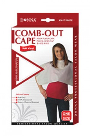 [Donna] Comb-Out Cape tie string (Soft Vinyl) - One Size