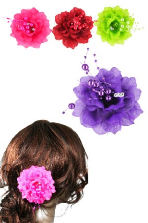Flower Hair Clip 3in1 [Flower] #3016 ASST - dz