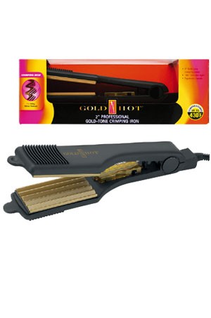 [Gold'N Hot] #GH3013 Gold-Tone Crimping Iron 2"