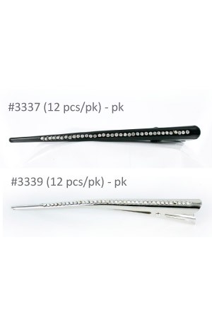 Hair Long Clip 3337  (12pcs/pk)-pk