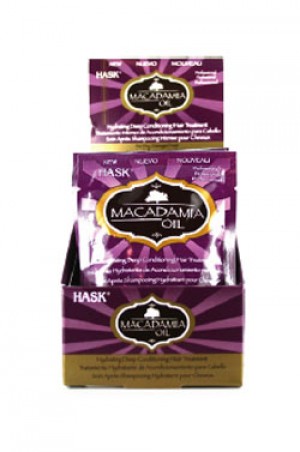 [Hask-box#33] Hair Treatment Pack - Macadamia Oil (1.75oz/12pk/ds)