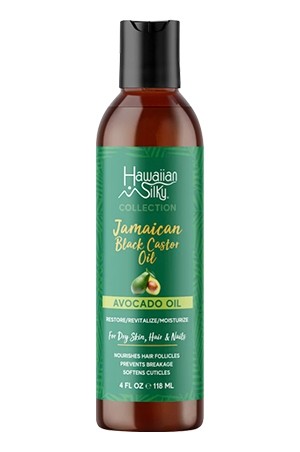 Hawaiian Silky Jamaican Black Caster Oil Avocado Oil(4oz)#83	