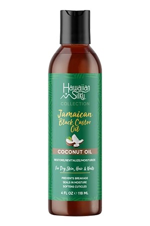 Hawaiian Silky Jamaican Black Caster Oil Coconut Oil(4oz)#87	