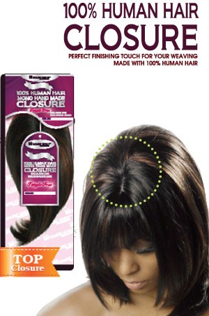 100% Human Hair - Top Closure 9"
