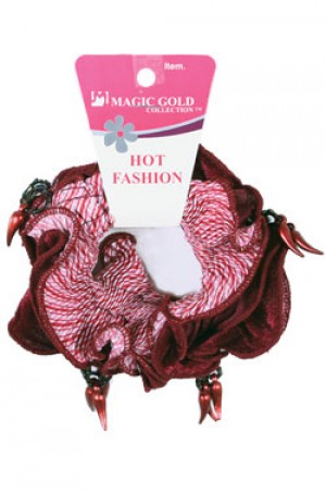 Magic Gold Hot Fashion Scrunchie Ponytail Holder #1907 -dz