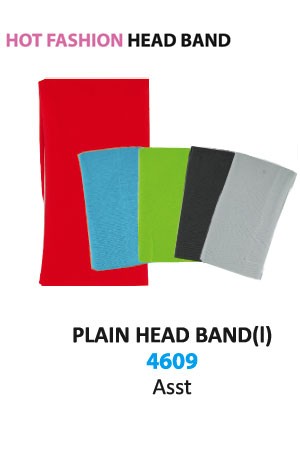 MGC Plain Head Band [Large] #4609 Asst -dz