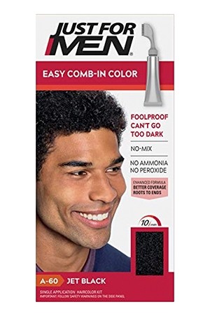 JUST FOR MEN HAIR COLOR JET BLACK#6	