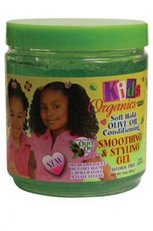 [Africa's Best-box#73] Kid's Organics Soft Hold Olive Oil Conditioning Smoothing & Styling Gel (15 oz)