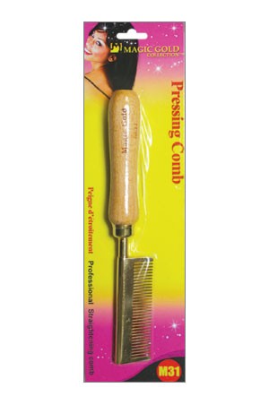 Magic Gold Pressing Comb #M31 Straight Teeth