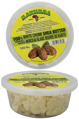 [Makumba-box#6] 100% Shea Butter Chunk - White (8 oz)