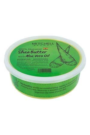 [Mitchell-box#10] Shea Butter with Aloe Vera Oil (8oz) -jar 
