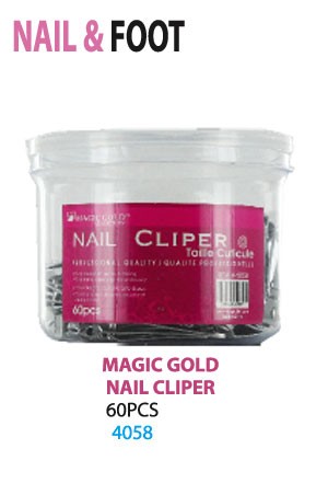 Magic Gold Nail Clipper  #4058 (60pc/jar) -jar