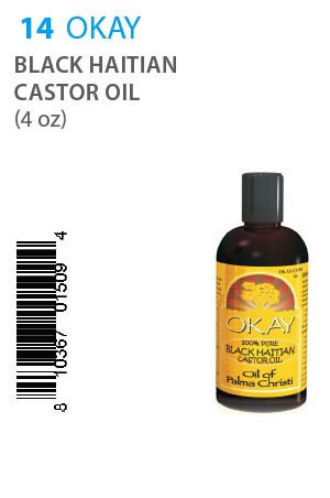 [Okay-box#14] Black Haitian Castor Oil (4oz)