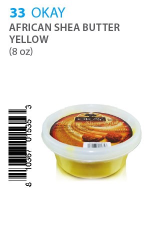 [Okay-box#33] African Shea Butter Yellow (8oz)