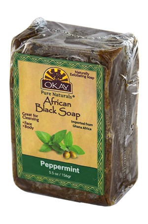 [Okay-box#57] African Black Soap Peppermint (5.5oz)