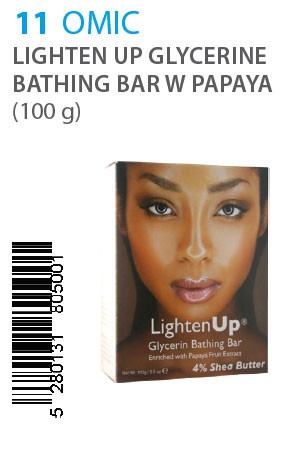 [OMIC-box#11] Lighten UP Glycerine Bathing Bar w Papaya (100g)