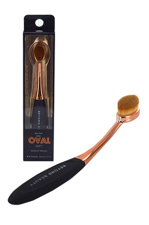 [Oval- #30021] Soft Makeup Brush Rose Gold - Small