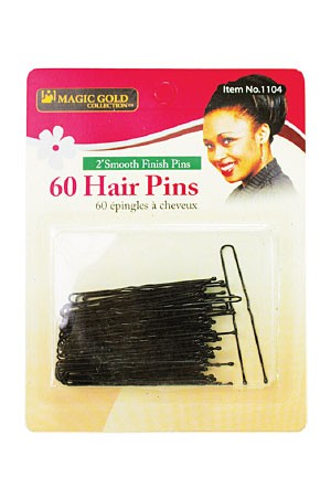 [Magic Gold-#1104] Hair Pins 2" (#Black) -dz