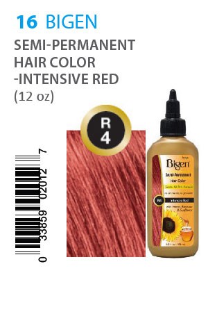 [Bigen-box#16] Semi-Permanent Hair Color #R4 Intensive Red