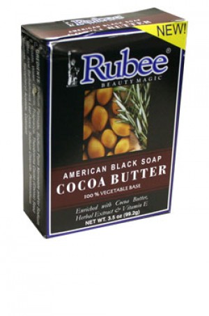 [Rubee-box#12] Cocoa Butter American Black Soap (3.5oz)