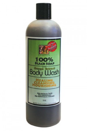 [RA Cosmetics-box#22] 100% Black Soap Mango Extract Body Wash (13oz)