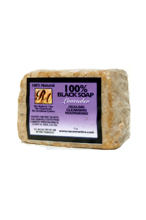 [RA Cosmetics-box#29] 100% Black Soap Bar w/ Lavender (5oz)