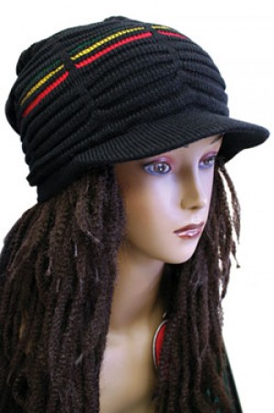 #Ras-4 Rasta Hat 10" (Black/Yellow/Green/Red)
