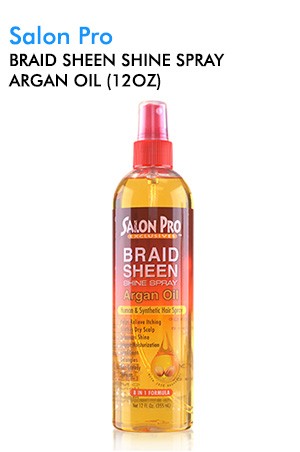 [Salon Pro-box#68] Braid Sheen Shine Spray Argan Oil (12oz)