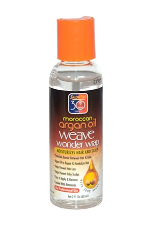 [Salon Pro-box#37]  30 Sec Weave Wonder Wrap Moroccan Argan Oil-Clear(2oz)