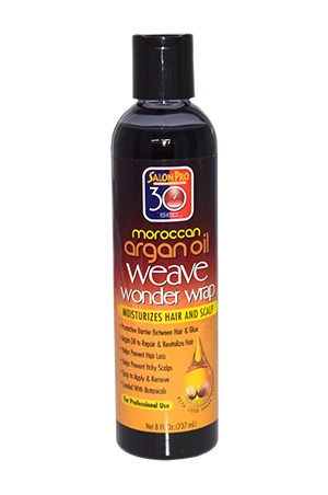 [Salon Pro-box#40] 30 Sec Weave Wonder Wrap Moroccan Argan Oil-Black(8oz)