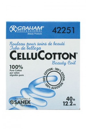 [Sanek-#42251] Cellu Cotton Beauty Coil -100% Pure Cotton (40ft, 12.2m) -bx