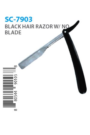 [#SC-7903] Hair Razor w/ No Blade -Black