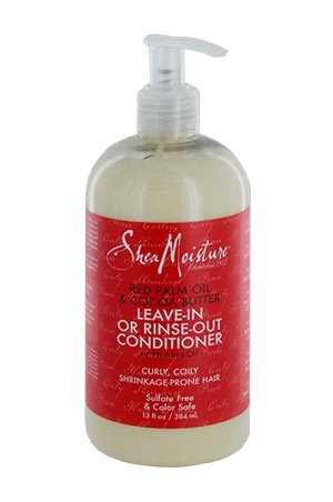 [Shea Moisture-box#100] Red Palm & Cocoa Leave In or Rinse-Out Conditioner (13 oz)