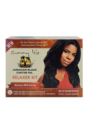 [Sunny Isle Jamaican Black Castor Oil-box#29] Black Castor Oil Relaxer Kit  
