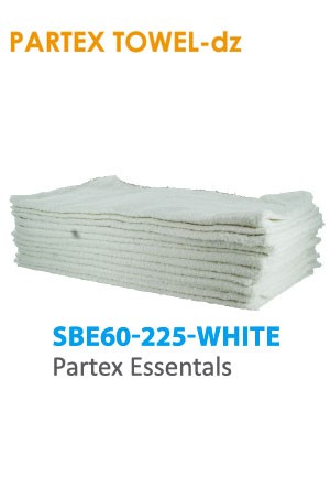Partex Essentals Towel #SBE60-225 White -dz