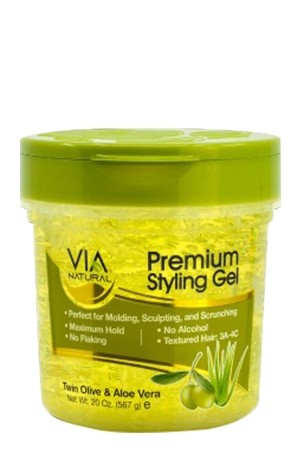 Premium Styling Gel-Twin Olive & Aloe Vera (20 oz)