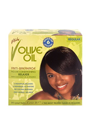 [Vitale-box#50] Olive Oil No Lye Relaxer kit [6 touchups]-Regular