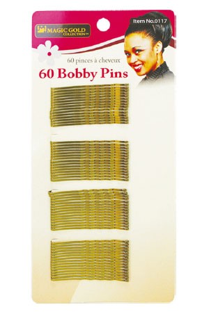 [Magic Gold-#0117] 60 Bobby Pins (Gold) -dz