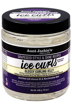 [Aunt Jackie's-box#34]  Grapeseed Ice Curls Jelly(15oz)