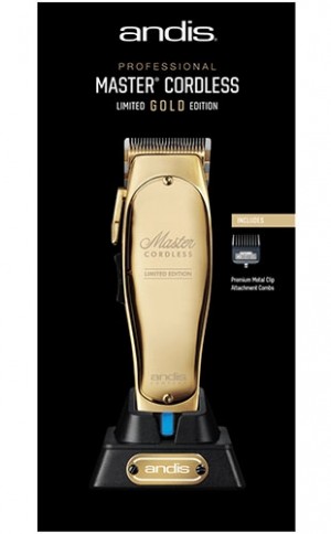 [Andis-#12540] Master Cordless Lithium-Ion Clipper-Gold
