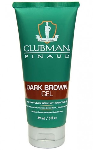 [Clubman-box #32] Pinaud  Color Gel-Dark Brown(3 oz)