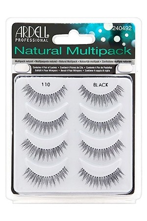 [Ardell-#61407] Natural Lashes Multipack(4 Pair) -  110 Black