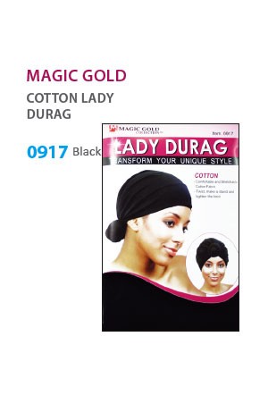 [MGC-#0917] Lady Durag [Cotton] Black -dz
