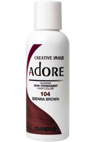 [Adore-box#1] Semi Permanent Hair Color (4 oz)- #104 Sienna Brown