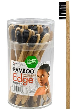 [#918] Donna Bamboo Edge Brush (24pc/Jar) -jar