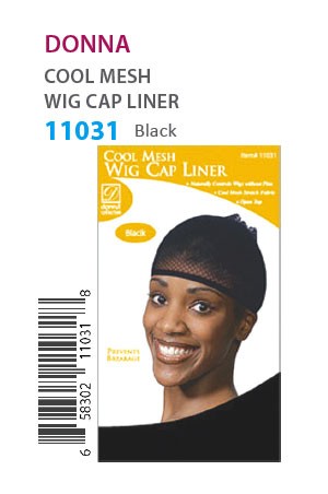 [Donna-#11031] Cool Mesh Wig Cap Liner (Black) -dz