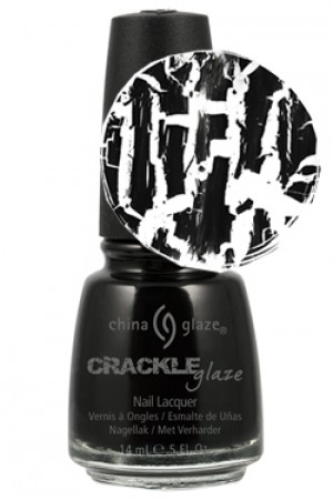 Crackle Glaze Metals Collection Black Mesh (Black)#81053