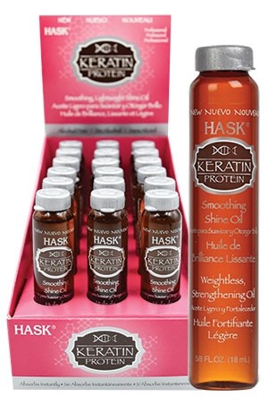 [Hask-box #38B] Smoothing Shine Oil-Keratin Protein (18ml/18pc/ds)