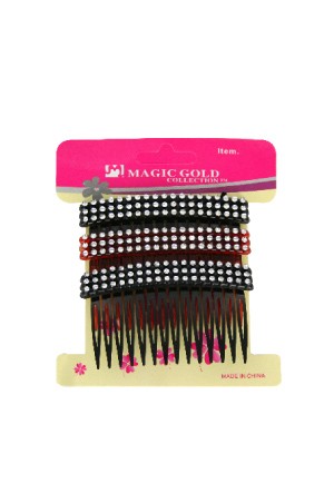 [Magic Gold] Comb Hair Pin (3pc/pk) #2147  BK/BR - dz