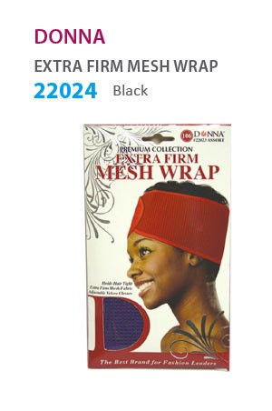 Donna Extra Firm Mesh Wrap (Black) #22024